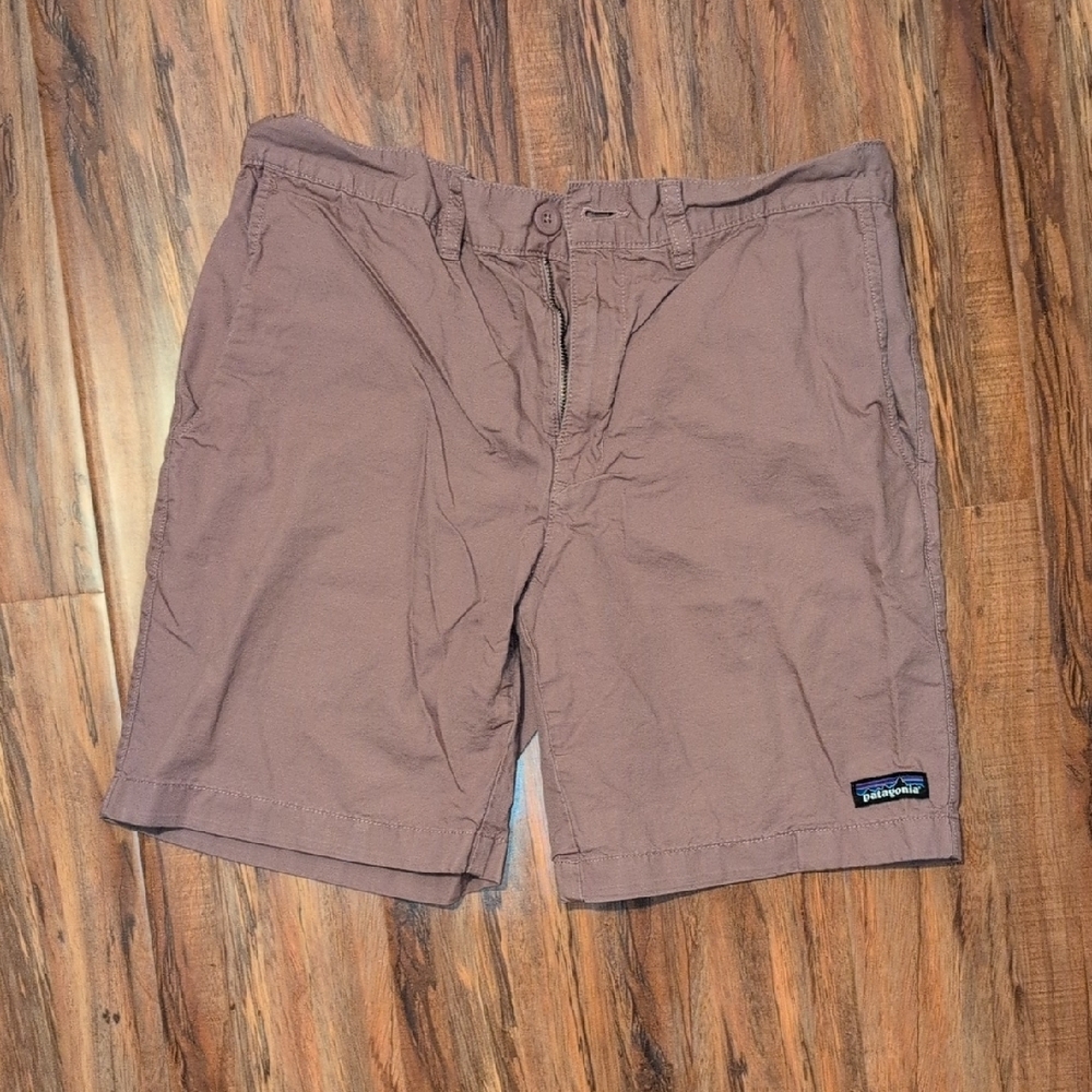 Patagonia Tan Mid-Length Cotton Shorts